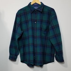 Men's Flannel Button Front Shirt